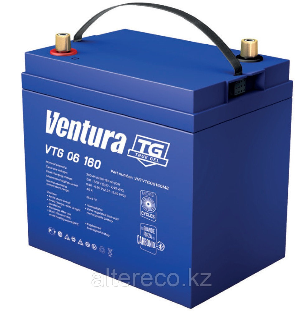 Тяговый аккумулятор Ventura VTG 06 160 (6В, 160/200Ач) - фото 1 - id-p104657501