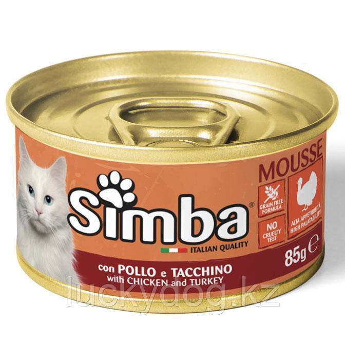 Simba Cat premium cans 85 гр Паштет для кошек с курицей и индейкой - фото 2 - id-p104657691