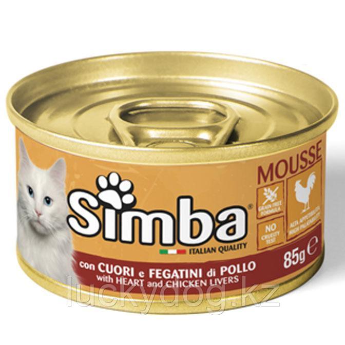 Simba Cat premium cans 85 гр Паштет для кошек с cердцем и куриной печенью - фото 2 - id-p104657704