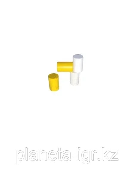 Фишка-ресурс: Цилиндр желтый, белый | Pandora Box Studio