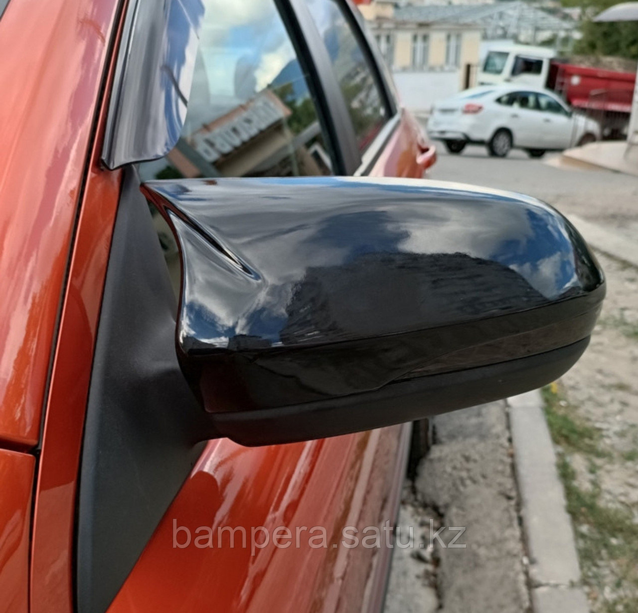 Накладки на зеркала "BMW M Style" (пластик) для Lada Vesta - фото 5 - id-p104658700