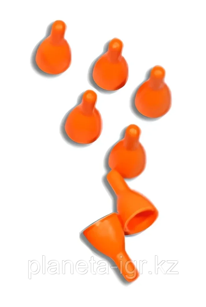 Фишка: Оранжевая пластиковая | Рыжий Кот