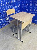 Комплект - "Стандарт №3" (одноместный стол, нерегулируемый + 1 стул, нерегулируемый)