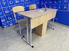 Комплект - "Стандарт №5" (двухместный стол с раковиной + 2 стула)