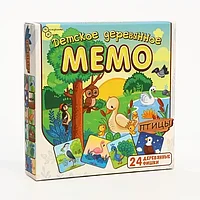 Настольная игра: Деревянное Мемо Птицы | Нескучные игры