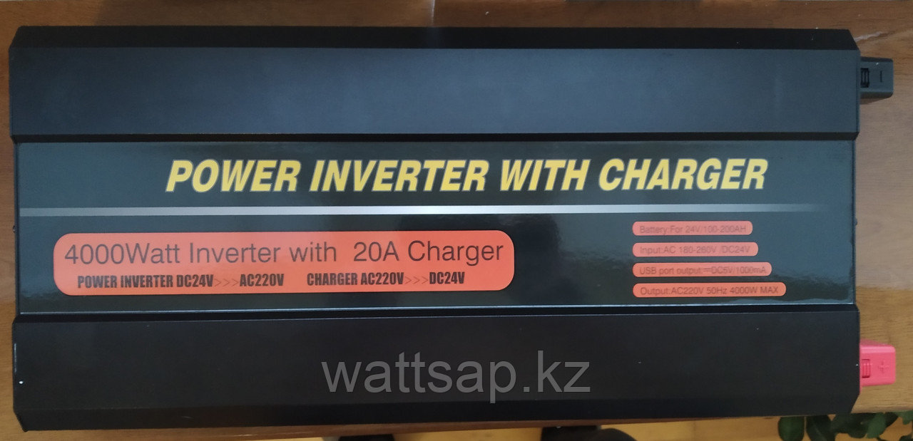 Инвертор, преобразователь напряжения с функцией зарядки АКБ 24/220в, 4кВт - фото 2 - id-p104659611