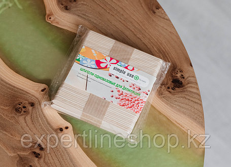 Шпатель деревянный, 114х10 мм, УЗКИЙ, ZipLock, Simple Use Beauty, упаковка 100шт., фото 2