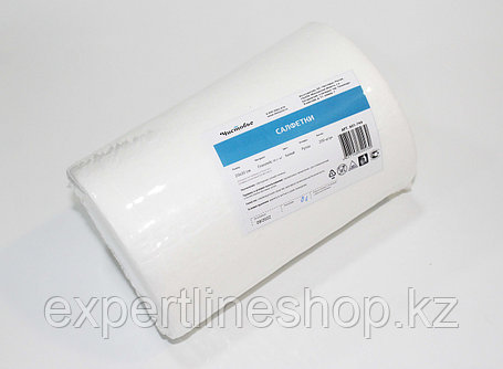 Салфетка спанлейс ЧИСТОВЬЕ белый 20х20 см 200 шт/упк (40 г/м2) РУЛОН, фото 1