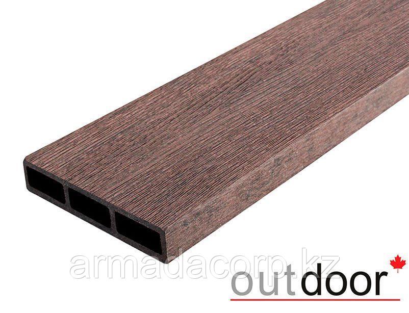 Доска ДПК Outdoor 115*22*4000 мм. STORM BROWN коричневая микс