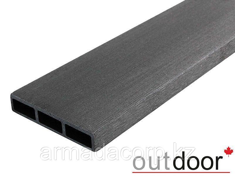Доска заборная ДПК Outdoor 115*22*3000 мм. браш черная