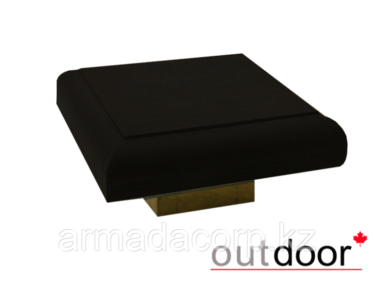 Крышка для столба ДПК Outdoor 135*135*22 мм, черная