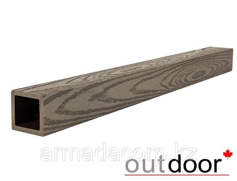 Балясина ДПК Outdoor 50*50*3000 мм, текстура дерево, темно- коричневая (Коллекция 2)