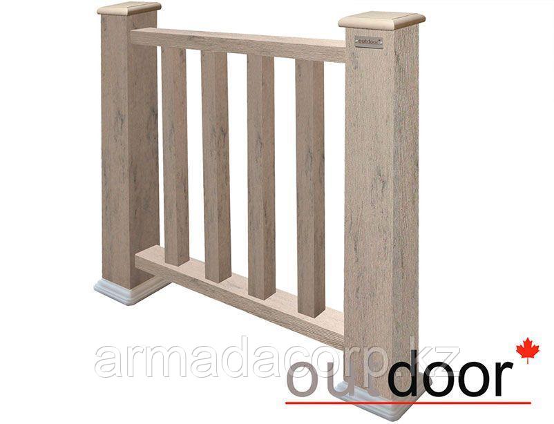 Ограждение из ДПК Outdoor "Классик" 1000*1000 мм. 3D STORM GREY