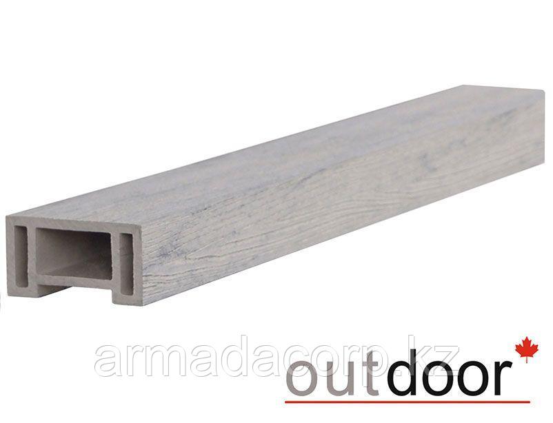 Перила ДПК Outdoor 90*45*3000 мм. STORM GREY серые микс