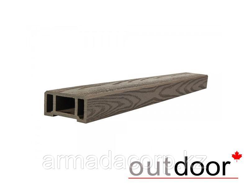 Перила ДПК Outdoor 90*45*3000 мм. текстура дерево темно-коричневые