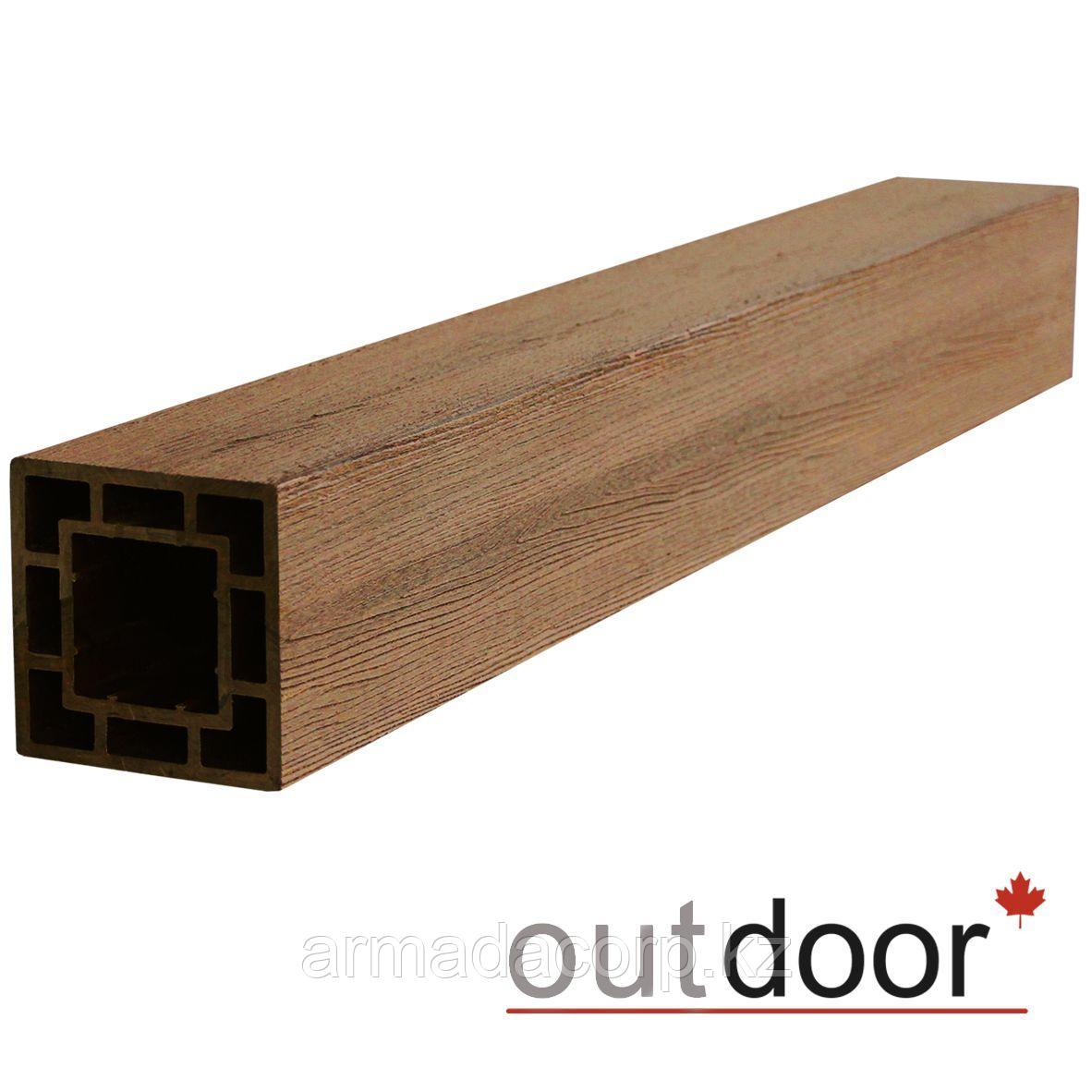 Столб ДПК Outdoor 120*120*3000 мм. STORM дуб