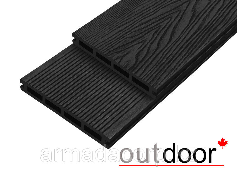 Террасная доска ДПК Outdoor 3D 150*20*3000 мм. HAVANA/вельвет черная