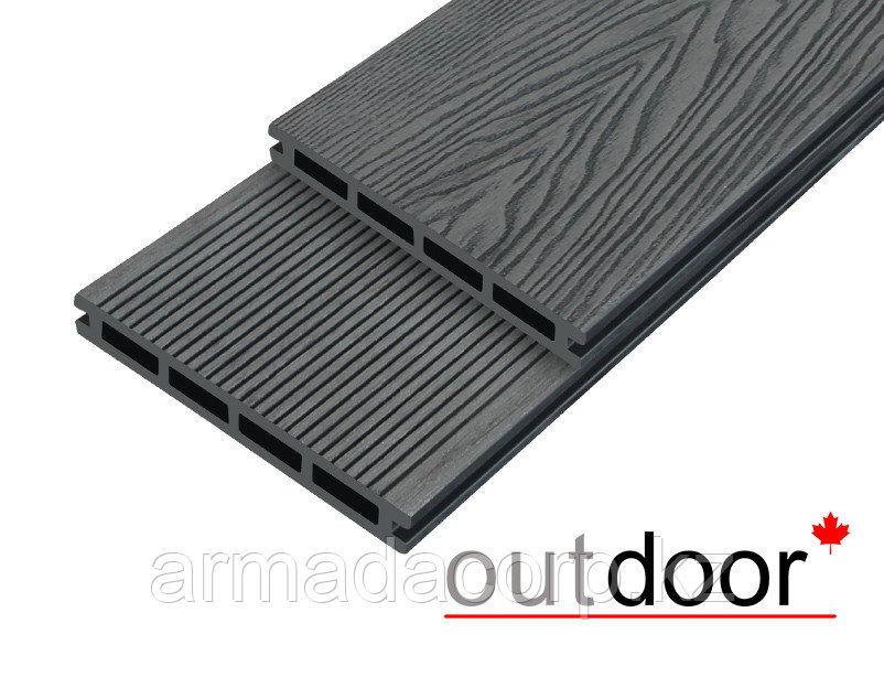Террасная доска ДПК Outdoor 3D 150*20*4000 мм. HAVANA/вельвет графит