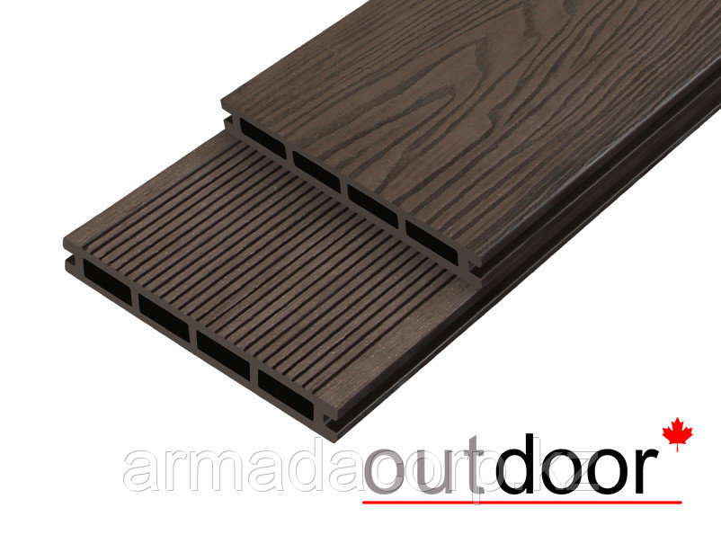 Террасная доска ДПК Outdoor 3D 150*20*4000 мм. HAVANA/вельвет мореный дуб