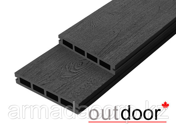 Террасная доска ДПК Outdoor 3D 150*25*3000 мм. NEVADA/CALIFORNIA черная, фото 2