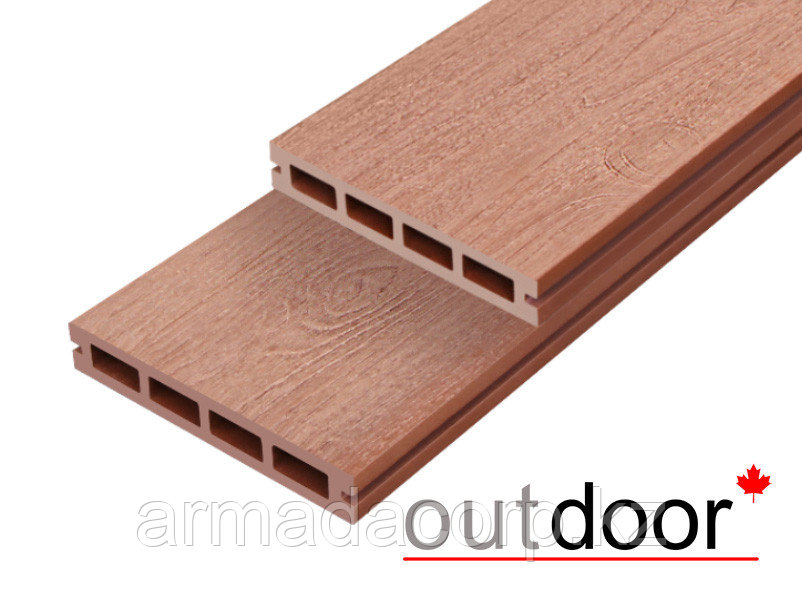 Террасная доска ДПК Outdoor 3D 150*25*4000 мм. NEVADA/CALIFORNIA красное дерево