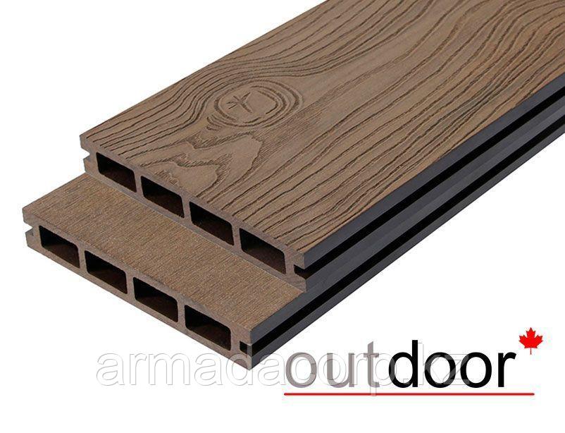 Террасная доска ДПК Outdoor 3D 150*25*4000 мм. OCEAN BROWN коричневая микс