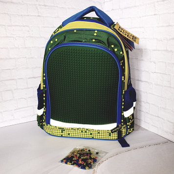 Школьный рюкзак с пикси-дотами (зеленый) , Gulliver 4690462711932
