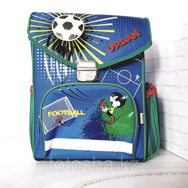 Школьный рюкзак Футбол синий , Gulliver 4690462711970