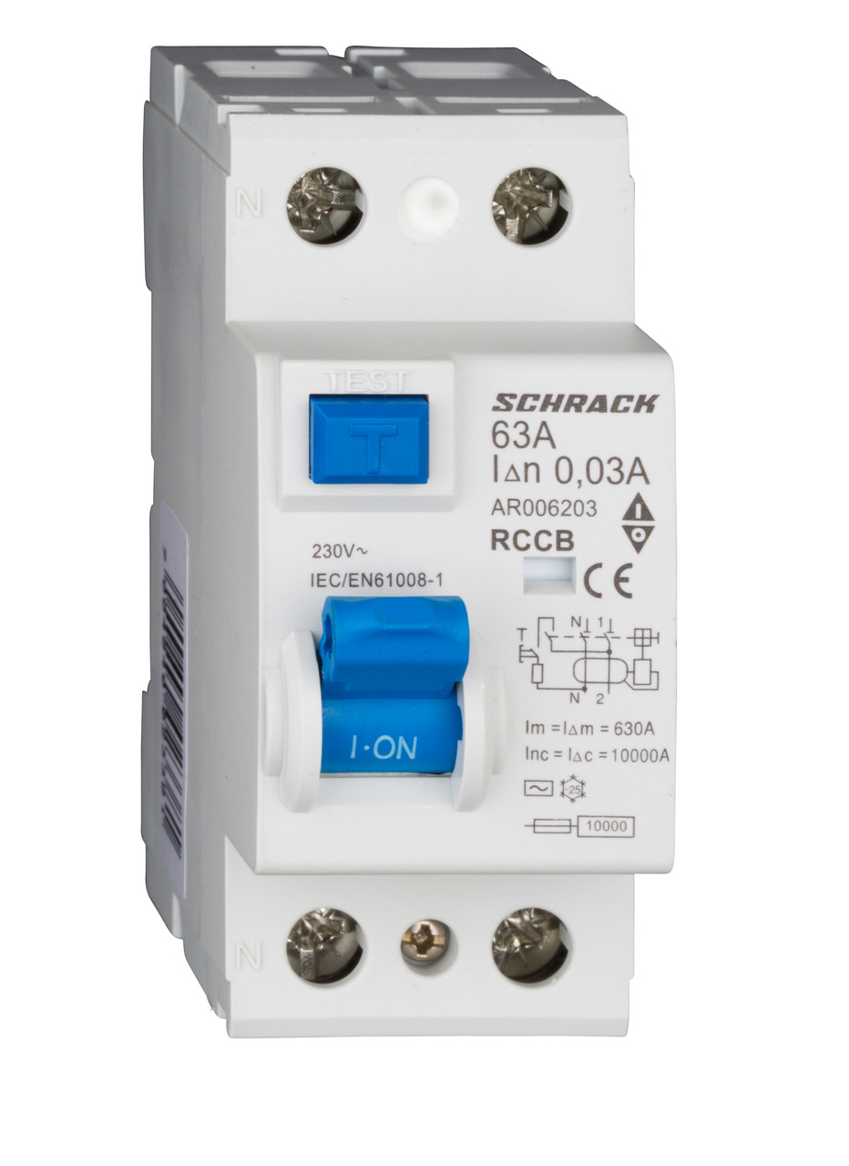 УЗО 63/1N, 30мА, 10kA, тип АC