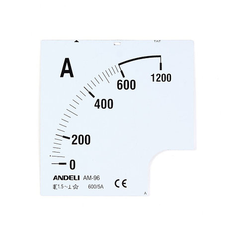 Шкала для амперметра ANDELI 2000/5, фото 2