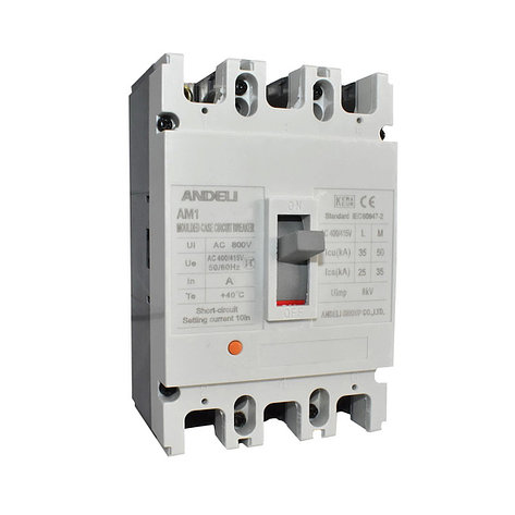 Автоматический выключатель ANDELI AM1-225L 3P 160A, фото 2