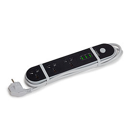 Сетевой фильтр LDNIO Universal SC3301 3 розетки 3*USB 5V/3.4A Портов 1,6м, фото 2