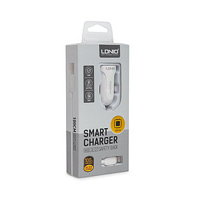 Автомобильное зарядное устройство LDNIO DL-C17 1*USB Lightning Белый, фото 2