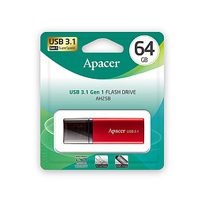 USB-накопитель Apacer AH25B 64GB Красный, фото 2
