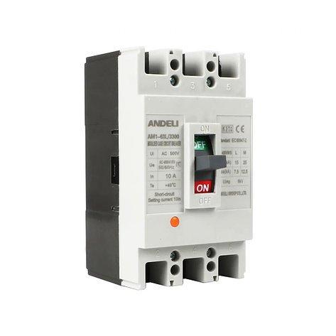 Автоматический выключатель ANDELI AM1-63L 3P 16A, фото 2