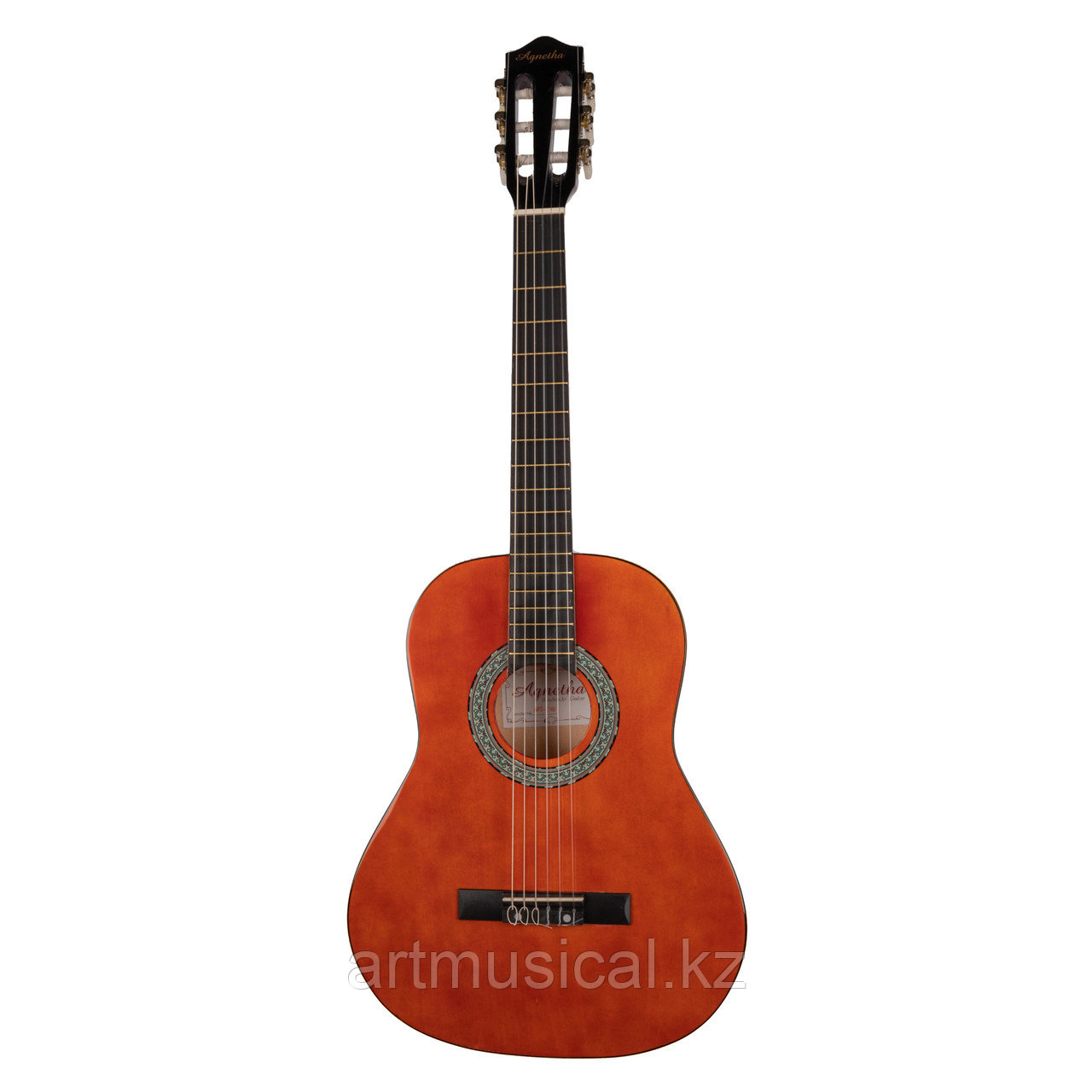 Agnetha APS-E160 Yellow 1/2 балаларға арналған гитара, фото 1