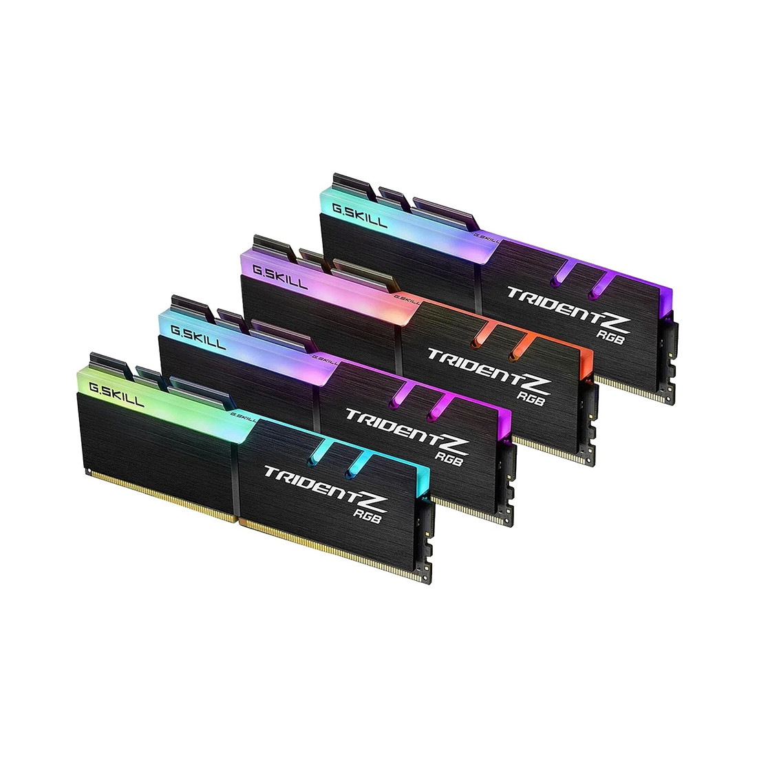 Комплект модулей памяти G.SKILL TridentZ RGB F4-3600C19Q-32GTZRB (Kit 4x8GB) DDR4 32GB DIMM Черный - фото 1 - id-p104689551