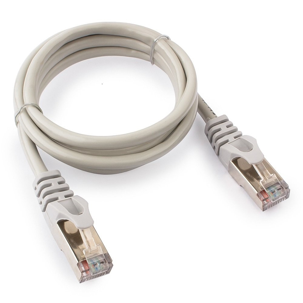 Патч-корд FTP Cablexpert PP22-1m кат.5e 1м литой многожильный (серый)