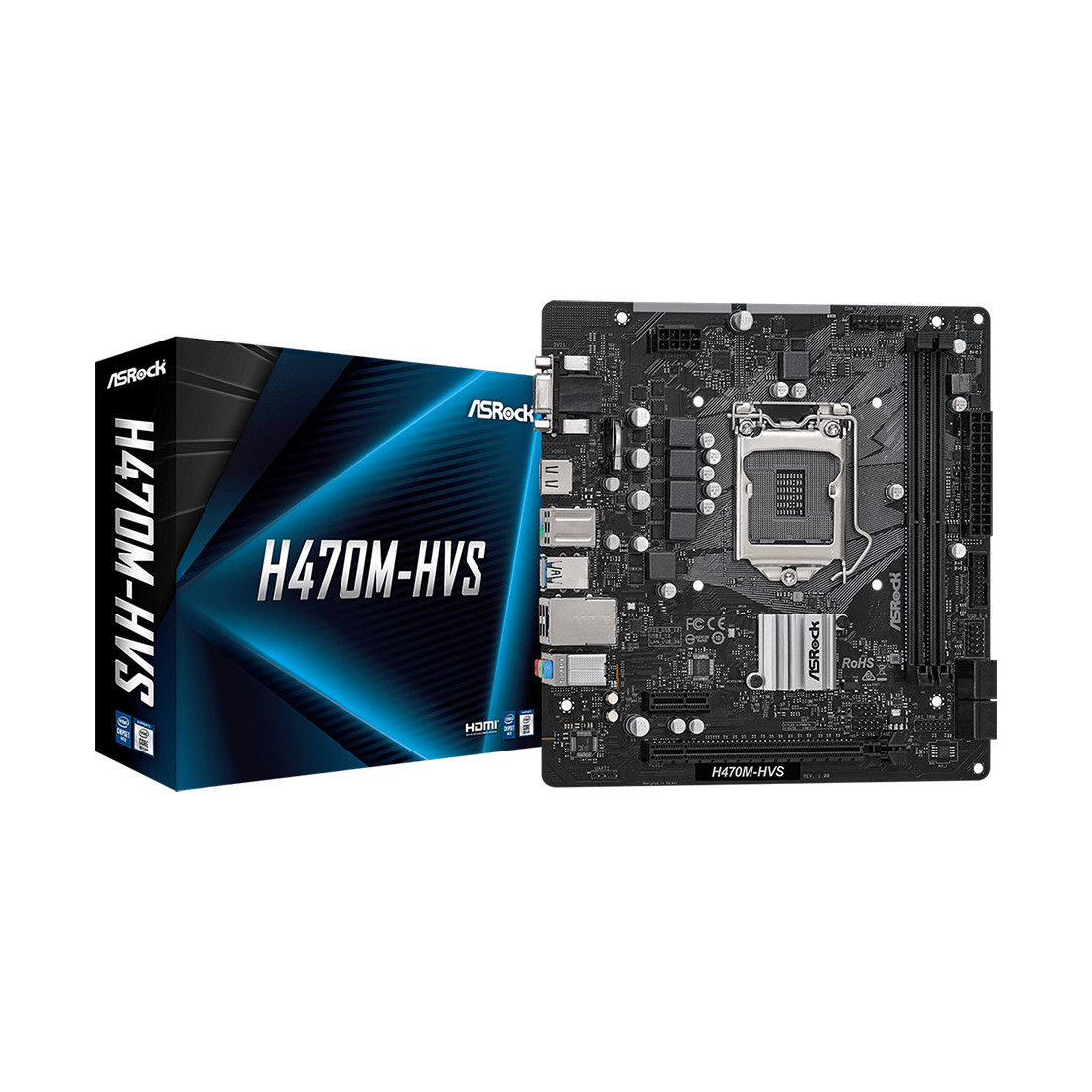 Материнская плата ASRock H470M-HVS (4710483933837)