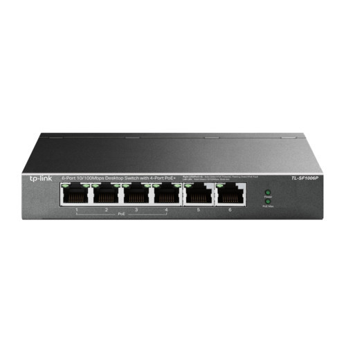 Коммутатор PoE+  6-портовый Tp-Link TL-SF1006P