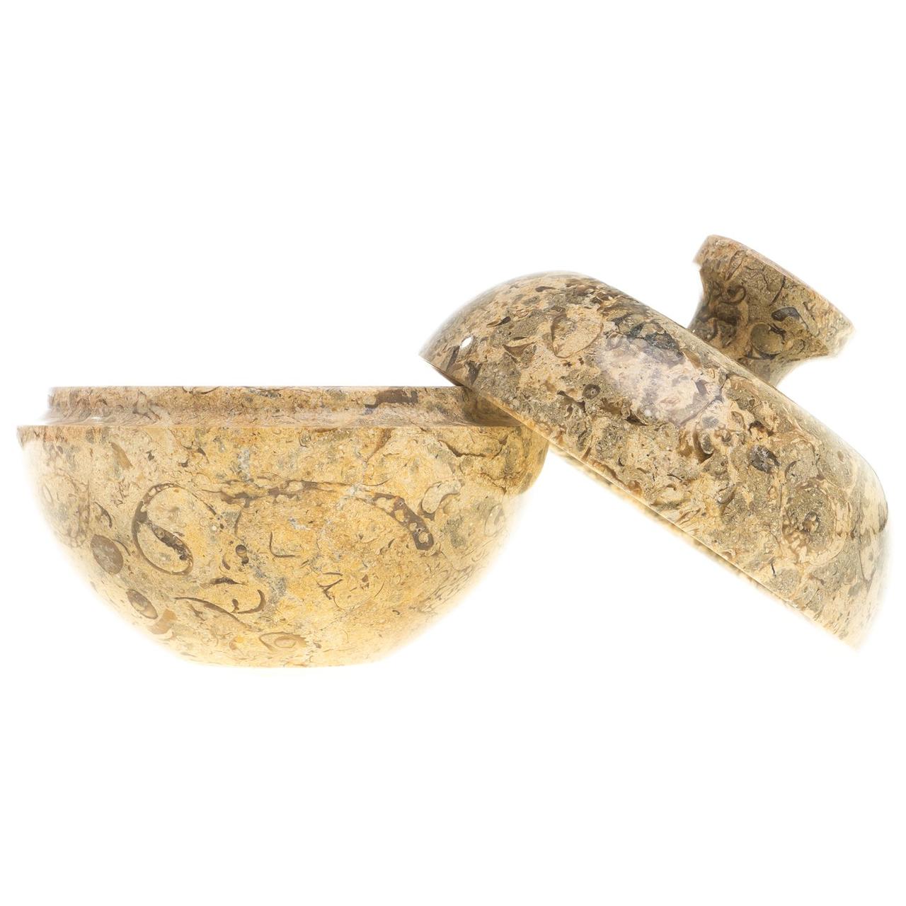Шкатулка "Яблоко" из натурального камня ракушечник 10х10х9 см (4) / шкатулка для ювелирных украшений / для - фото 6 - id-p100253335