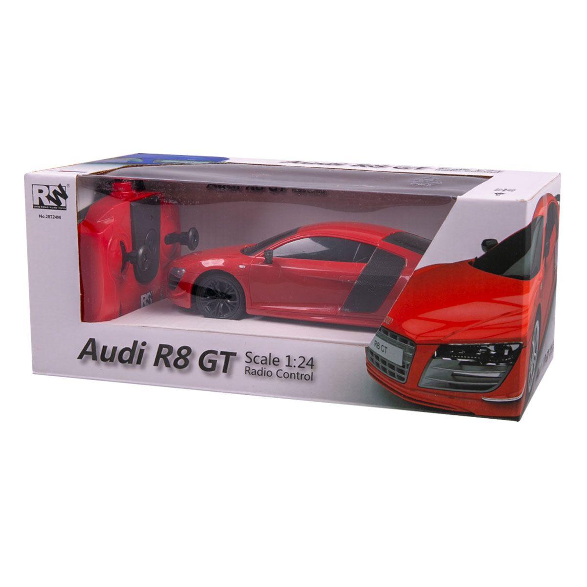 Радиоуправляемая машинка AUDI R8 GT на пульте управления, красный RW 1:24