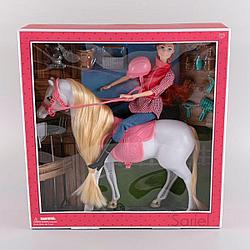 Кукла верхом на белой лошади Sariel