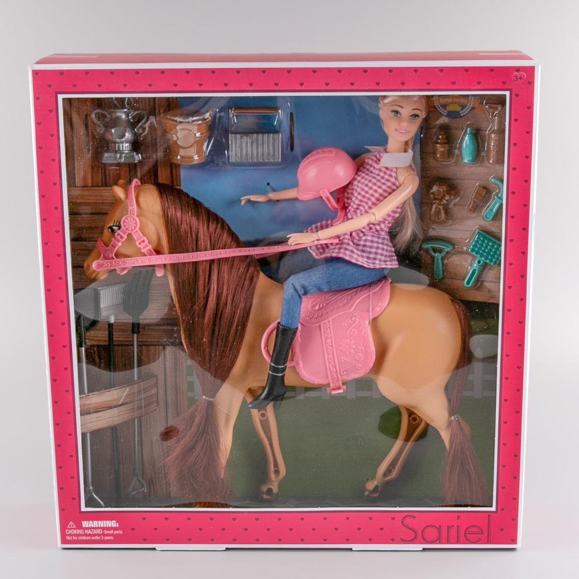 Кукла верхом на рыжей лошади Sariel