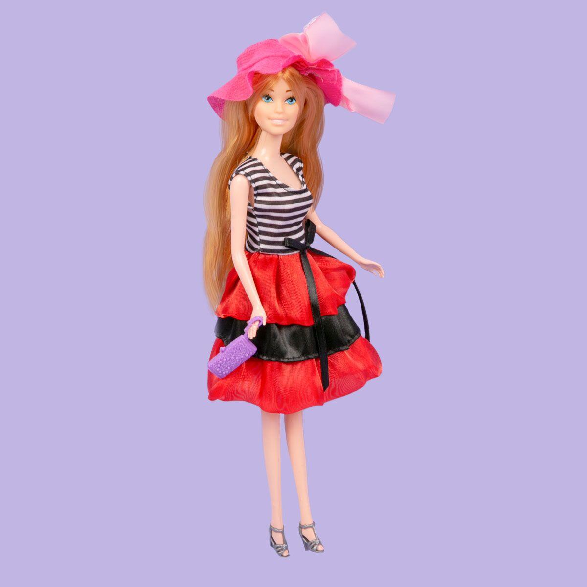 Кукла с дополнительным нарядом и аксессуарами, в черно-малиновой юбке Sariel - фото 2 - id-p104694233