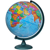 Глобус Земли d32 см Глобусный мир Политический пластиковая подставка