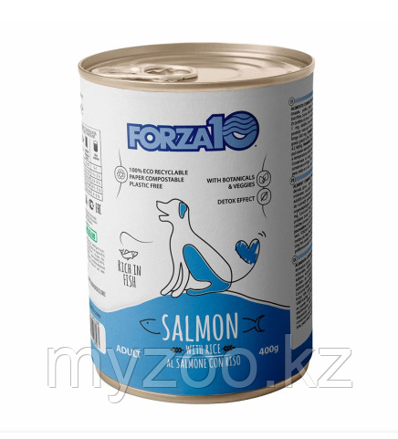 Forza10 Maintenance влажный корм для взрослых собак с лососем и рисом, в консервах - 400 г