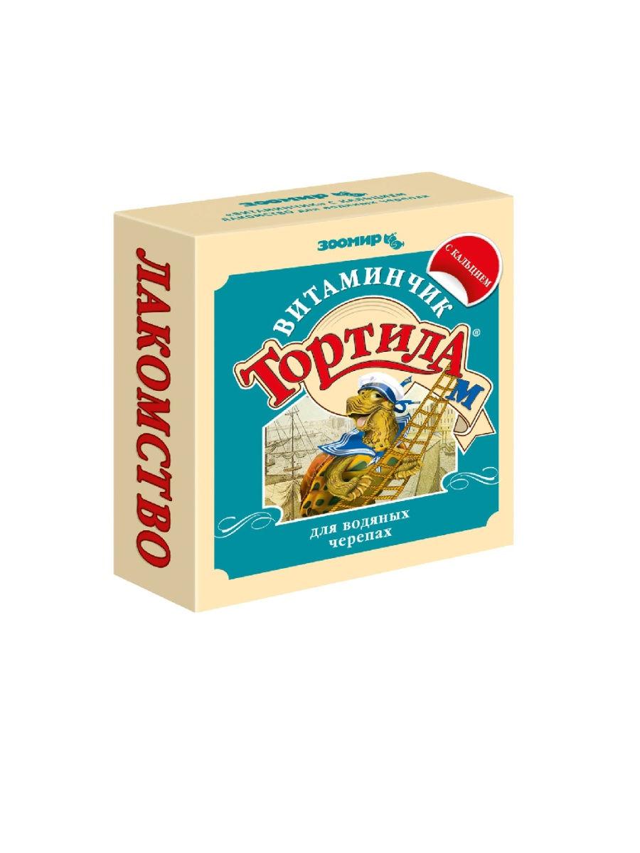 Лакомство для водяных черепах Тортила Витаминчик, с кальцием