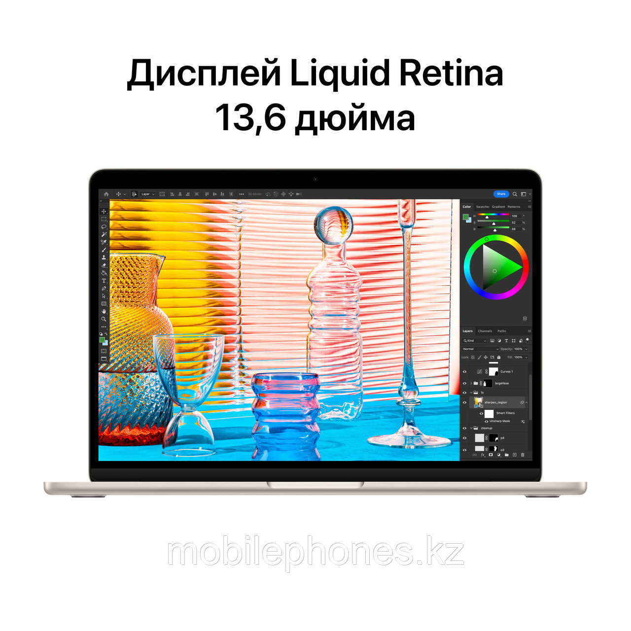 Ноутбук Apple MacBook Air 2022 M2 / 13,6" / 8GB / SSD 256GB / MacOS / Starlight / MLY13 - фото 7 - id-p104724195