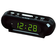 Часы электронные сетевые с будильником LED ALARM CLOCK VST-716 (Красный), фото 3